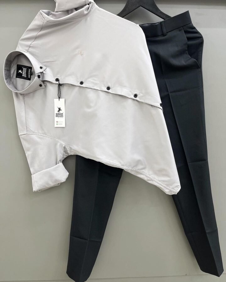 Grey Shirt & Black Pant