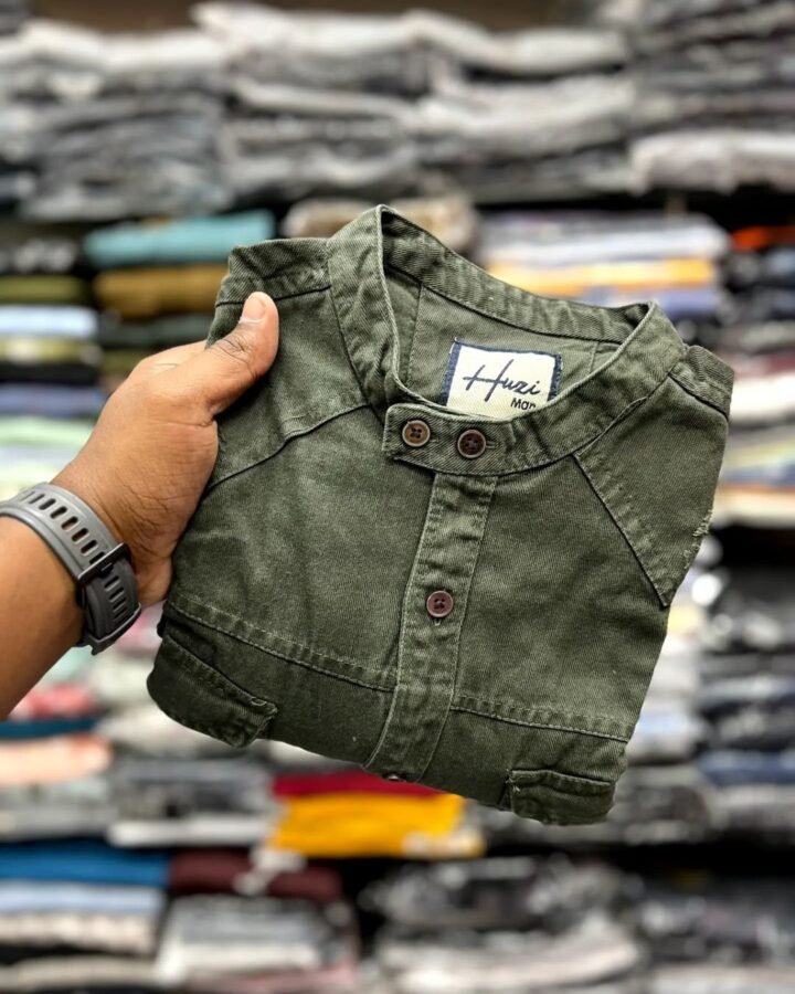 Denim Fab Double Pockets Jungle Green