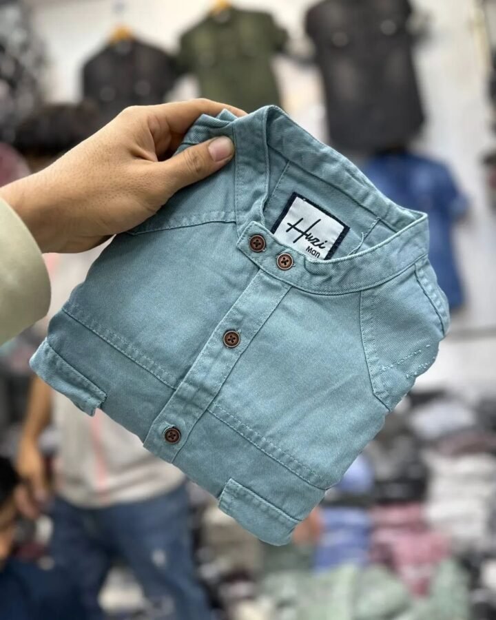 Denim Fab Double Pockets Ocean blue