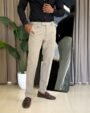 Popcorn-Ankle-Fit-Beige-Trouser