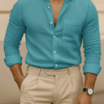 Sky Blue Linen Shirt