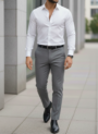 White shirt & Grey Trouser